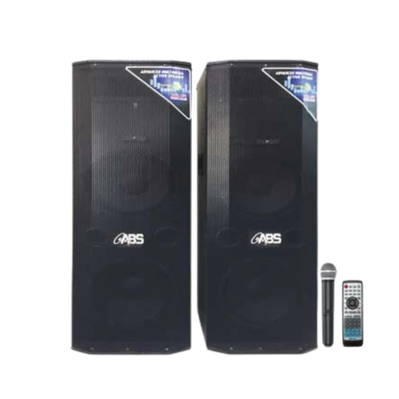 ABS-2015 wood Bookshelf Multimedia Amplifier Speakers (Pair)