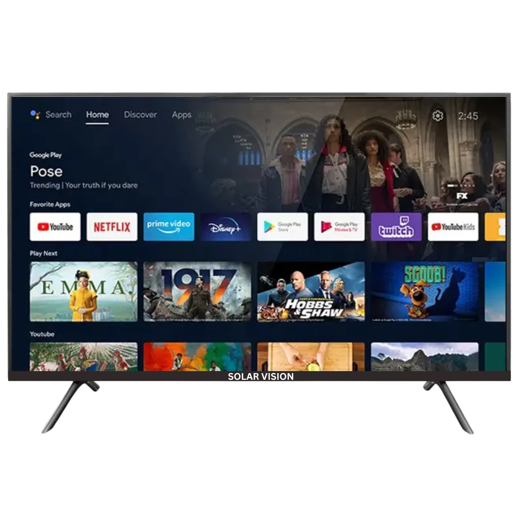 SOLARVISION 50″ 4K SMART VOICE TV-2GB : SE50SQ8FSVR
