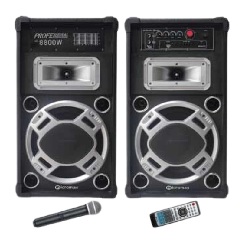 Micromax MHSN-40 DJ wood Bookshelf bluetooth Speakers (Pair)
