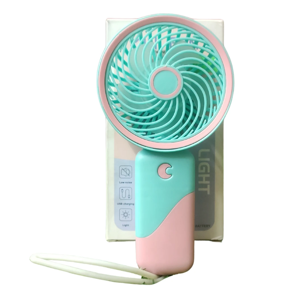 Portable Mini Hand Held lanyard Lighting Fan S076