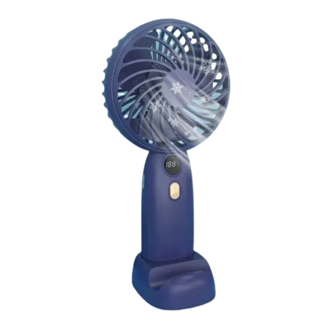 High Quality Summer Best Selling Handheld Rechargeable USB Portable LED Display Mini Fan