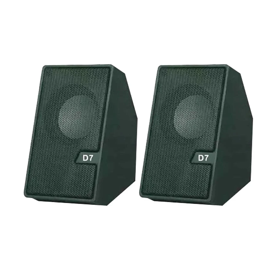 D7 Mini Multimedia Speaker Wired USB 2.0 Black