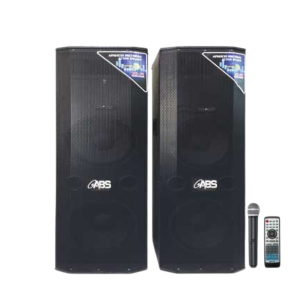 ABS-2015 wood Bookshelf Multimedia Amplifier Speakers (Pair)