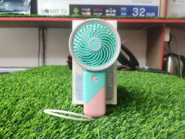 Portable Mini Hand Held lanyard Lighting Fan S076 - Image 2